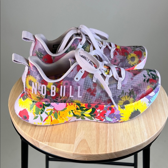 NOBULL Shoes - NOBULL Women's Floral Sneakers - Purple Yellow Red Size 6